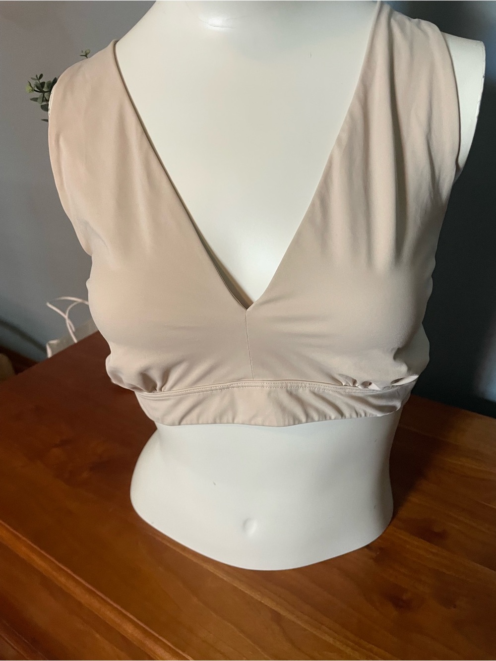 Old Navy Nude V-Neck Soft Support Bralette